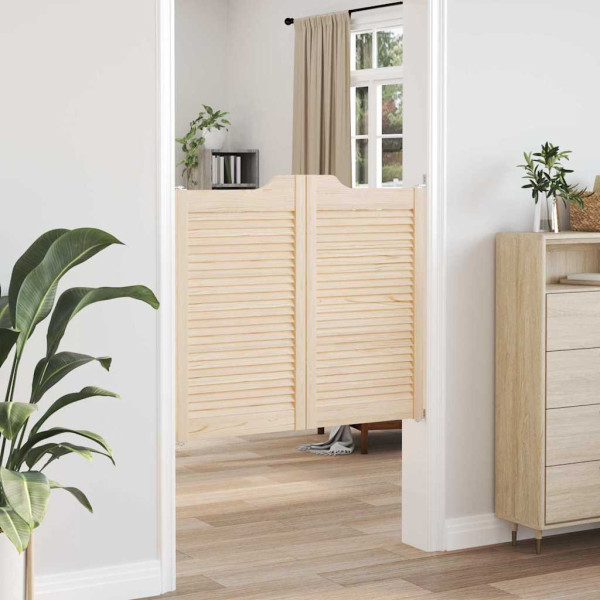 Portas de batente design de persiana 2-Par pinho maciço M 3