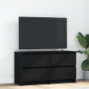 Mueble para TV madera contrachapada negro 100x35x54 cm 1