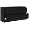 Mueble para TV madera contrachapada negro 100x35x54 cm 5