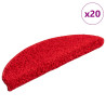Alfombrilla escalera 20 uds rojo 56x17x3 cm 1