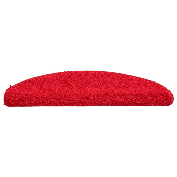 Tapetes de escada 20 pcs 56x17x3 cm vermelho M 3