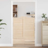 Portas de batente design de persiana 2-Par pinho maciço 1