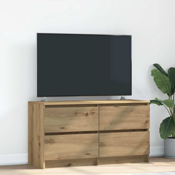 Mueble para TV madera de ingeniería roble artisan 100x35x54 cm D
