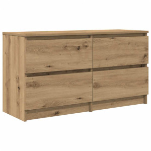 Mueble para TV madera de ingeniería roble artisan 100x35x54 cm H