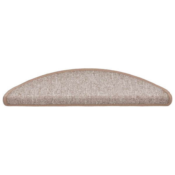 Tapetes de escada 20 pcs 56x17x3 cm castanho-claro M 3