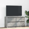 Mueble de TV madera de ingeniería gris hormigón 100x35x54 cm 1