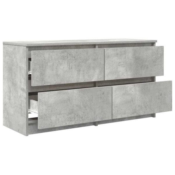 Mueble de TV madera de ingeniería gris hormigón 100x35x54 cm M 5
