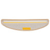 Alfombrilla escalera 20 uds crema 56x17x3 cm 4