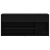 Banco zapatero roble negro 102x30.5x45 cm madera de ingeniería 5