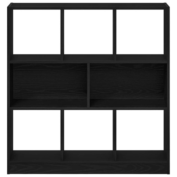 Estantería madera contrachapada negro roble 97.5x29.5x100 cm M 5