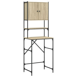 idaXL Armário máquina lavar roupa 68x48.5x194 cm carvalho sonoma H