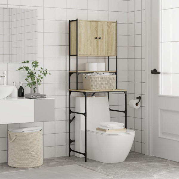 Armario de lavadora color roble Sonoma 68x48.5x194 cm M 4