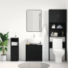 Armario de baño madera contrachapada negro roble 60x33x60 cm 3