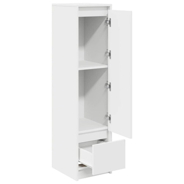 Aparador alto blanco 29.5x34x119.5 cm madera de ingeniería M 5