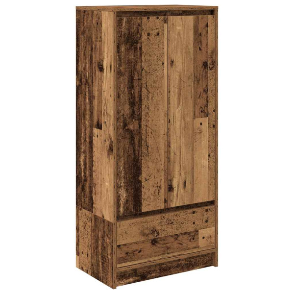Armario con cajón de madera vieja 55.5x34x119.5 cm M 2