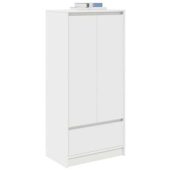 Armário com gaveta 55.5x34x119.5 cm derivados madeira branco M 4