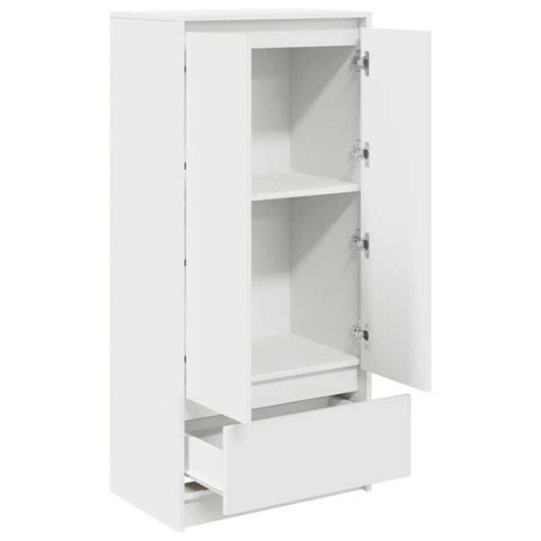 Armário com gaveta 55.5x34x119.5 cm derivados madeira branco M 5
