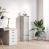 Aparador alto 29.5x34x119.5cm deriv. madeira cinza cimento 1