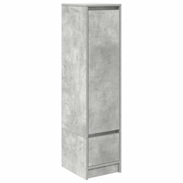 Aparador alto gris hormigón 29.5x34x119.5 cm madera ingeniería M 2