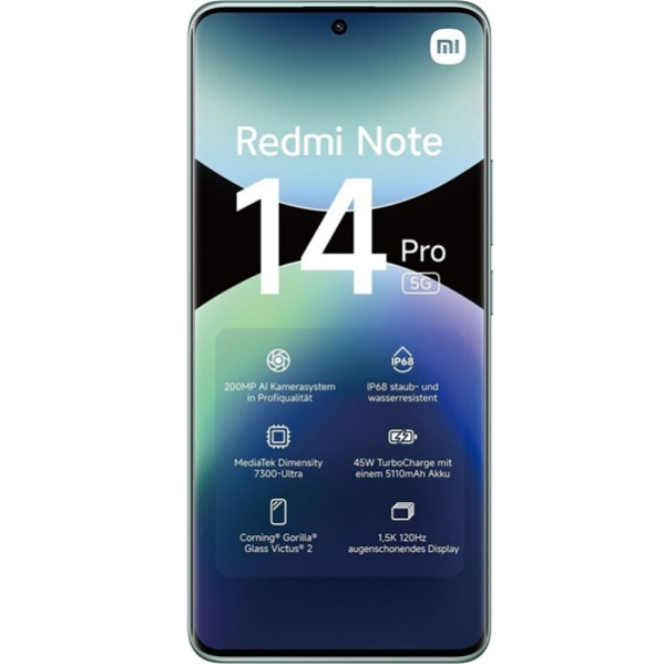 Xiaomi Redmi Note 14 Pro 5G dual sim 8GB RAM 256GB verde M 3