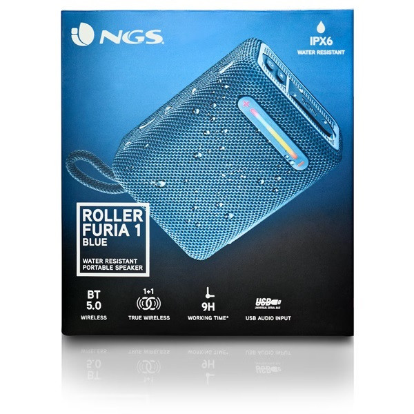 Altavoz con bluetooth NGS Roller furia 1 azul M 4