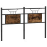 Cabeceira de cama 137 cm derivados madeira/aço carvalho fumado 2