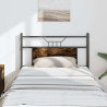 Cabeceira de cama 75cm derivados de madeira/aço carvalho fumado 1