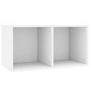 Caixa para discos vinil 71x34x36 cm derivados de madeira branco H