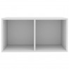 Caixa para discos vinil 71x34x36 cm derivados de madeira branco 4
