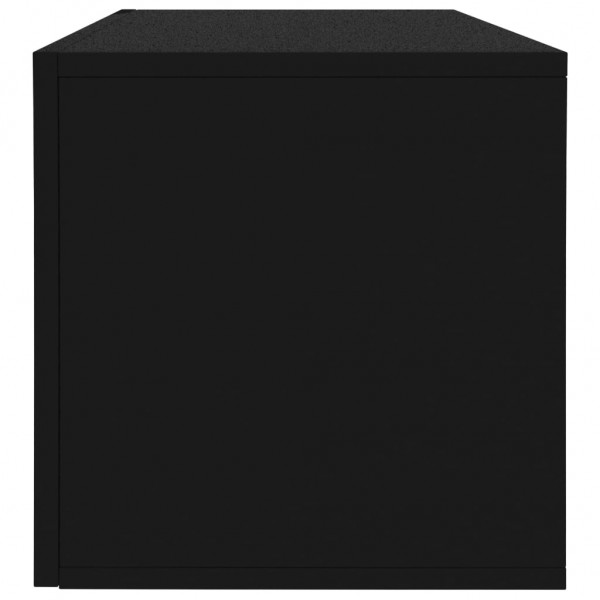 Caja para discos de vinilo madera contrachapada negro71x34x36cm M 5