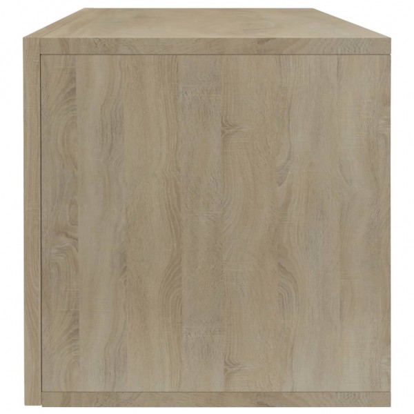 Caixa discos vinil 71x34x36cm derivados madeira carvalho sonoma M 5