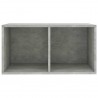 Caja para discos de vinilo madera contrachapada gris 71x34x36cm 4
