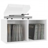 Caja para discos vinilo madera contrachapada blanco 71x34x36cm 3