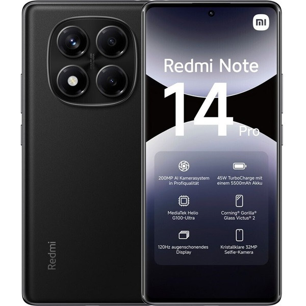 Xiaomi Redmi Note 14 Pro dual sim 12GB RAM 512GB negro D