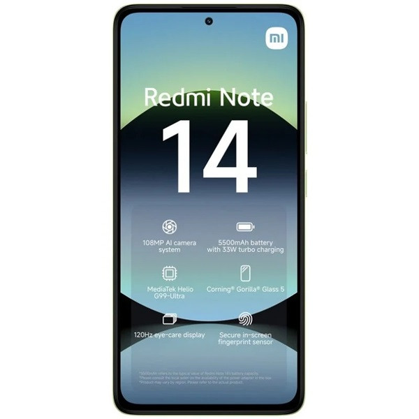 Xiaomi Redmi Note 14 dual sim 8GB RAM 256GB verde M 3