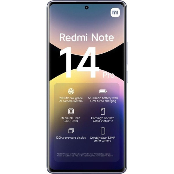 Xiaomi Redmi Note 14 Pro dual sim 8GB RAM 256GB morado M 3