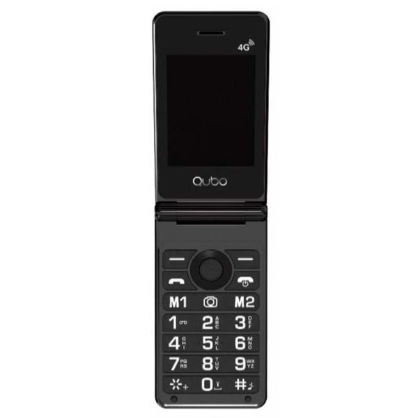 Teléfono móvil qubo x-28 4g para personas mayores/ negro M 3