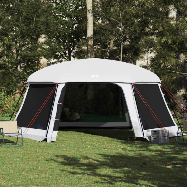 Carpa para piscina con desmontables y paredes azul 618x532 cm M 4