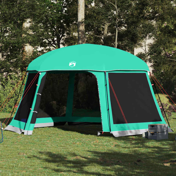 Carpa para piscina con desmontables y paredes verde 512x458 cm D