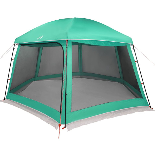 Carpa para piscina con desmontables y paredes verde 512x458 cm M 3