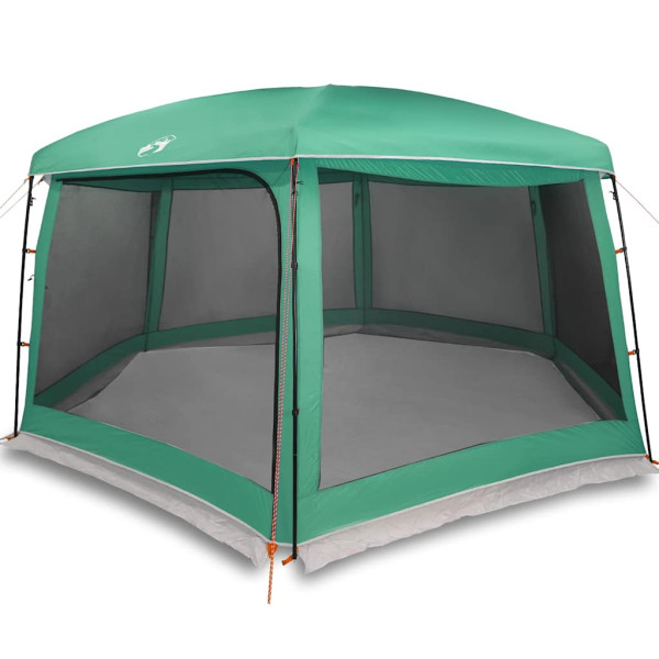 Carpa para piscina con desmontables y paredes azul 670x590 cm M 2