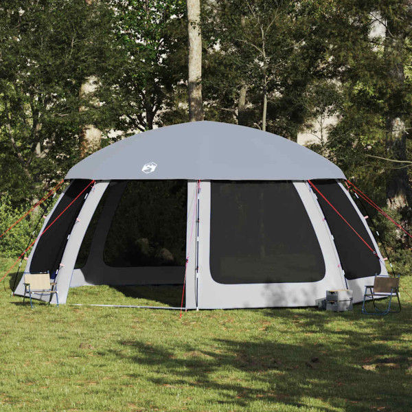 Carpa para piscina con desmontables y paredes azul 612x612 cm D