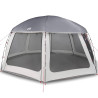Carpa para piscina con desmontables y paredes azul 612x612 cm 2