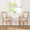 Sillas de comedor con cojines 2uds madera maciza natural caucho 3