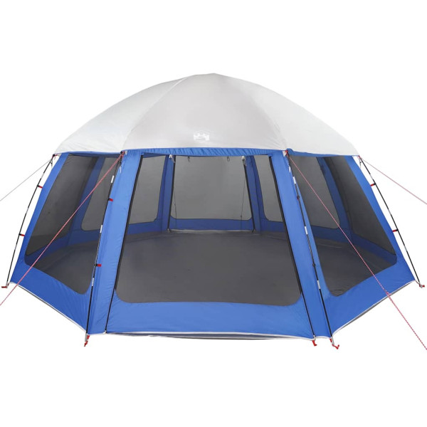 Carpa para piscina con desmontables y paredes azul 510x510 cm M 5