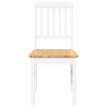 Sillas de comedor 2 unidades madera maciza de caucho blanco 5