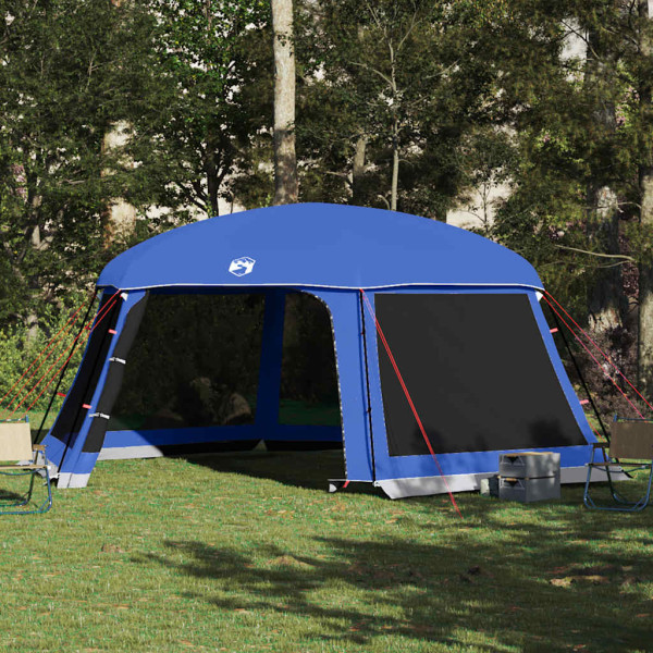 Carpa para piscina con desmontables y paredes azul 618x532 cm D