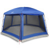 Carpa para piscina con desmontables y paredes azul 618x532 cm 2