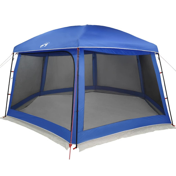 Carpa para piscina con desmontables y paredes azul 618x532 cm M 3