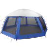 Carpa para piscina con desmontables y paredes azul 612x612 cm 3